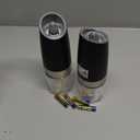 CIRCLE JOY Gravity Electric Salt and Pepper Grinder Set Automatic Salt and Pepper Grinder Set with LED Light, Battery Operated, Adjustable Coarseness, Large Capacity, for Home Kitchen BBQ