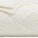 bearberry Super Soft & Fuzzy Minky Throw Blanket Lightweight All-Season - Diamond Stitch Plush Fleece for Couch, Bed, Sofa | Machine Washable Cozy Gift for Women, Men, Home(Cream, 50x60) (Argyle Knit Cream)