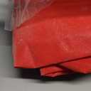 Smiry Rectangle Tablecloth, Elastic Fitted Flannel Backed Vinyl Tablecloths for 6ft Folding Tables, Waterproof Wipeable Table Covers for Indoor, Outdoor, Picnic and Camping (Red, 30"x72")