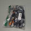 Ski Gloves, Waterproof and Breathable Snow Gloves for Cold Weather, Men & Women Boys and Girls (S(Fit Kids 8-10 Years), Black+orange)