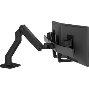 Ergotron  HX Dual Monitor Arm, VESA Desk Mount  for 2 Monitors Up to 32 Inches, 5 to 17.5 lbs Each  Matte Black