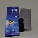 Mavogel Cotton Sleep Eye Mask - Updated Design Light Blocking with Adjustable Nose Bridge, Soft and Comfortable Night Eye Mask for Men Women, Eye Blinder for Shift Work, Includes Travel Pouch, Black