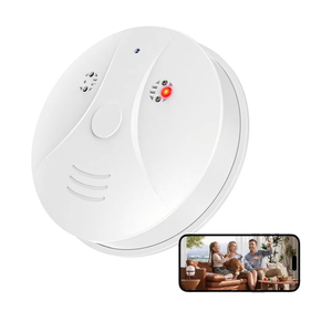 1080P HD Wireless WiFi Indoor Camera Smoke Detector for Home Security with App Control & Motion Detection,Outdoor Camera with Night Vision & Loop Recording for Office/Garage/Shop,Easy to Use & Install