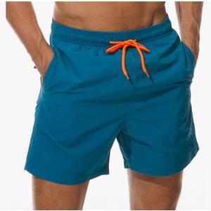 SILKWORLD Men's Swim Trunks Quick Dry Beach Shorts with Pockets,Blue 3XL