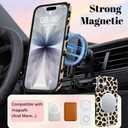 Magnetic for iPhone 17 Case for Women Men, Brown Leopard | Cool Cheetah Pattern Design [Compatible with MagSafe] 2-Layer Hybrid Shockproof Glossy Protective Cover