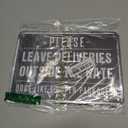 Please Leave Deliveries Outside The Gate Dogs Like To Open Packages 7 x 10 Inch Aluminum Metal Sign Bark Side Logistics Perfect for Farms Yards Driveways Fun Gift for Dog Owners Homeowners Neighbors