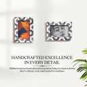 Handicrafts Home Handmade Decorative 4x6 Picture Frame- Unique Boho Chic Home Décor, Hex Grey Photo Frame for Wall & Tabletop, Colorful Frames for Living Room, Bedroom, Office Decor & Gift