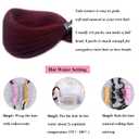 Wine Red Pre Stretched Braiding Hair Non Toxic 26 inch Long Hypoallergenic Braiding Hair Pre Stretched Knotless Box Braids Crochet Low Temperature Synthetic Hair Extensions 3 Packs
