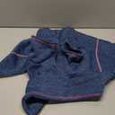 cyeollo Dog Fleece Jacket Sweater Lightweight Pet Coat Reflective Jackets Step in Zipper Warm Dog Sweaters for Medium Dogs (XX-Large, Blue)