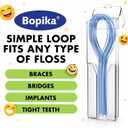 2 x Bopika Floss Threaders Dental Floss for Braces, Bridges, and Implants 280 Count (Pack of 4)