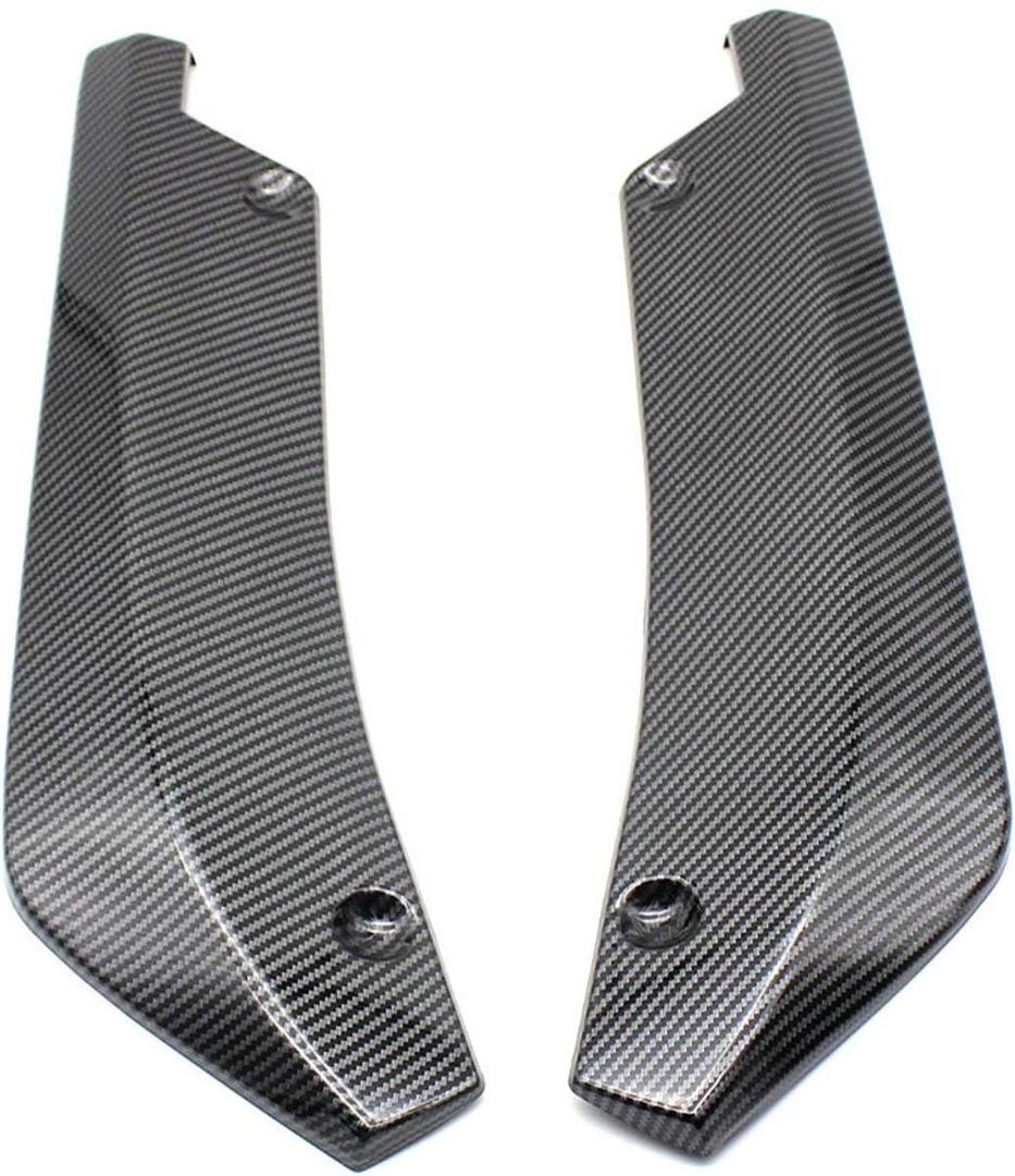 2 Pcs Car Rear Bumper Lip for Chevrolet Cruze Sedan II 2016-2018, Canard Diffuser Protector Rear Bumper Diffuser Car Accessories,Carbon Fiber