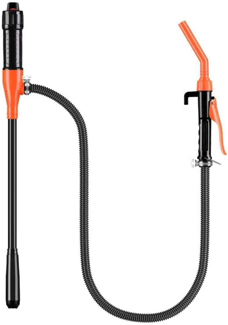 Electric Fuel Transfer Pump Powered, 3GPM Portable Fluid Transfer Siphon Pump with Oil Pipeline