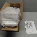 RICHER HOUSE White Floating Shelves Set of 3, Modern Bathroom Shelves Wall Mounted Shelves for Wall Decor, Over Toilet White Wall Shelves for Bathroom Bedroom, Living Room, Kitchen (2+1)