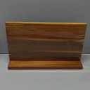 XYJ Extra Large Magnetic Knife Block Acacia Wood Knife Set Holder Stand With Stronge Magnetic Strip Kitchen Knives Storage Rack Organizer Tools No Drilling (15.5*8.7 inch, dark wood color)