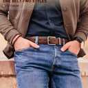 BULLIANT Men's Belt,Reversible Belt Adjustable For Gift Men 1.25-Cut For Fit-2 Sides in 1 Belt(Not 2)