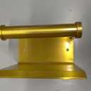 Toilet Paper Holder Toilet Paper Hanger with Mobile Phone Storage Shelf -Wall Mount (4# Golden)