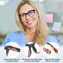 Progressive Multifocus Reading Glasses for Women Men Blue Light Blocking Computer No Line Multifocal Readers