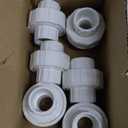 6PCS 3/4 Inch PVC Pipe Fitting Hex Nipple G3/4 Male X G3/4 Male Coupling Adaptor of Thread Plumbing PIPE Connection HE023-3/4