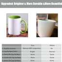 TANGLONG Sublimation Mugs 15 oz Set of 12 Sublimation Blank with Box Bulk Coffee Mugs Coffee Cups Tazas Para Sublimar 6 Assorted Colors