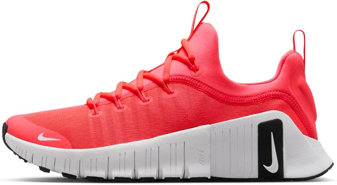 Nike Women's Free Metcon 6 Workout Shoes (9.5, Hot Punch/Black/White)