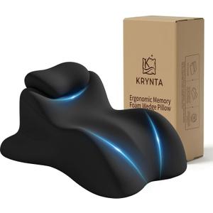Ergonomic Memory Foam Wedge Pillow & 27° Sleeping Wedge Support Pillow, X-Large