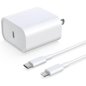 for iPhone Fast Charger, 20W USB C PD Wall Charger Block Plug with[MFi Certified]6ft Type C to Lightning Cable Quick Charging Data Sync Cord for iPhone14 13 12 11 Pro Max Mini Xs Xr iPad Air