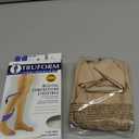 Truform 20-30 mmHg Compression Stockings for Men and Women, Thigh High Length, Dot-Top, Open Toe, Beige, X-Large