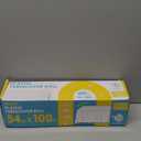 Niuara White Plastic Table Cover Roll - 54IN x 100FT, Table Cloth for Rectangle Table with Slide Cutter, Plastic Table Cloth Disposable with Cut-to-Size Design for Weddings, Banquets, Parties