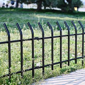 Decorative Metal Garden Fence 18'' Hx 22'' W,7.3 FT Total Length Heavy Duty Garden Fencing, No-Dig Easy Installation Fence Border, Ideal for Yard Small Flower Beds & Pathways (4 Panels)