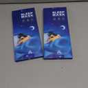 Mavogel Cotton Sleep Mask - Updated Design Light Blocking Sleep Mask, Soft and Comfortable Eye Blindfold for Men Women, Eye Mask for Sleeping/Shift Work, Includes Travel Pouch, Grey & Black