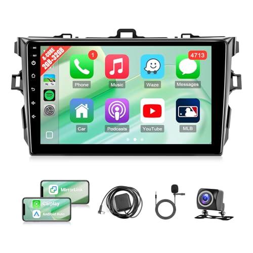 Leadfan Car Radio Stereo for Toyota Corolla 2008 2009 2010 2011 2012 Stereo Wireless CarPlay/Android Auto/Mirrolink 9 inch Touch Screen for Corolla Head Unit/GPS/Bluetooth/FM/AHD Camera/Mic(Fit J.B.L)
