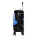 InUSA Prints PC/ABS Plastic Carry-On Luggage, Black Butterfly (IUAPC00S-BBU)