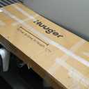 Huuger 63 Inch L Shaped Desk with Power Outlets and USB-C Port, Reversible Computer Desk, Larger Office Corner Gaming Desk, 0.95 Inch Thicker Desktop, Metal Frame, for Home Office, Study, Black