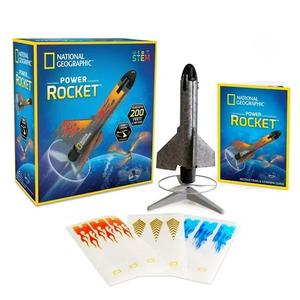 NATIONAL GEOGRAPHIC Rocket Launcher - Motorized Air Rocket Toy, Launch up to 200 ft, Outdoor Toys & Model Rockets, Gifts for Kids Ages 8-12, Space Toys