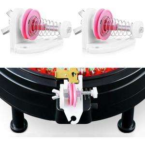 Ceoighe 2 Pack Circular Knitting Machine Tensioner Removable Yarn Tensioner Adapters Compatible with ADDI 48 46 22 Needle (White)