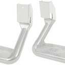ECOTRIC Universal Side Step Compatible with Chevy (Chevrolet), Ford, Toyota, GMC, Dodge RAM, Jeep, Set of 2, Polishing Aluminum Silvery
