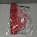 Snowkingdom 12 Pack Red Placemats Metallic Shiny Pressed Vinyl Dining Mats Round Leaf Floral Table Decoration for Halloween Mother's Day Christmas Valentine's Day Weddings Holiday Celebrations