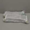 Under Bed Storage with Wheels, Rolling Under Bed Storage Bins for Shoes Clothes, Foldable and Easy Mobility (2 Pack, White)