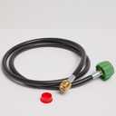 Coleman High-Pressure Propane Gas Hose and Adapter 5 Foot Type 1 Fitting or POL Fitting  Use with Grills Stoves Lanterns Heaters and More