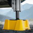 Camco Fasten RV Leveling High-Gain Base - Nesting Design for RV Storage - Convenient Carry Handle - Compatible w/Square RV Leveling Blocks and RV Jacks - Supports Up to 8,000lbs, 2-Pk (44539)