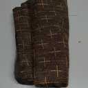 MIULEE Pack of 2 Decorative Vintage Burlap Linen Brown Throw Pillow Covers Modern Farmhouse Pillowcase Rustic Woven Textured Cushion Cover for Sofa Couch Bed 20x20 Inch Dark Coffee