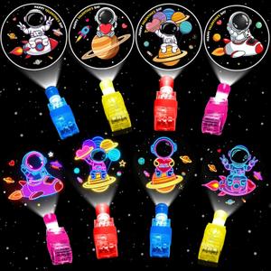 28 Pack Valentines Day Gifts for Kids ,Space LED Finger Lights with Valentine Cards Exchange Gifts School Classroom Prizes Valentines Day Gifts Valentine Party Favors for Kids Boy Girl