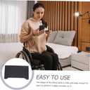 GLEAVI Detachable Wheelchair Tray Table with Cup Holder 20.86X11.61 Inch Portable Lap Tray for Wheelchair Accessories Secure Hook Attachment for Dining Reading Writing and Crafts