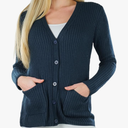 Women's Warm Heavy Knit Long Sleeve Cardigans, Size S