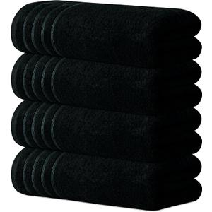Avalon Towels Bath Towels Set of 4, Size 30 x 60 Inches, Highly Soft and Absorbent, Quick Drying, Lightweight, Perfect for Daily Use