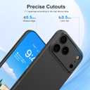 memumi Case for iPhone 17 Pro Max Ultra Thin 0.3mm Lightweight [No-Case Feeling] Matte Hard Cover with Camera Protection for iPhone 17 Pro Max Slim Cover in Minimalist Design, Frosted Black