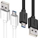 DEEGO Micro USB Cable, 2Pack Extra Long Android Charger Cable 10Ft 6Ft, Charger Cord Fast Android USB Charging Cable Compatible with Samsung Galaxy S7 Edge S6 S5 and More