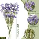 CITYES 10 Pcs Artificial Wildflowers with Stems Bulk Silk Spring Flowers 21 Inch Fake Forsythia Branches Purple Faux Wildflowers Floral Arrangements for Home Decor Indoor Outdoor Wedding Centerpieces