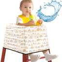 HOMBYS Waterproof Baby High Chair Cover for Restaurtant, Extra Thick & Soft Resuable Baby High Chair Cover for Protecting Wooden or Restaurant High Chair from Messy Meals and Dirty, Durable & Washable