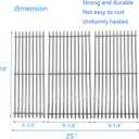 18" Stainless Steel Cooking Grid Grate for Charbroil Performance 463376018P2, 463376117, 463377117, 463673617, 463377017, 463347017 and 5 Burners 463347519 463347418 463342119 Gas Grill